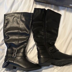 Style & Co. Black Wide Calf Women's Boots Sz 6.5